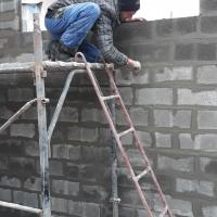 Зидане на ограда с бетонови блокчета/ с. Слокощица, КЮСТЕНДИЛ 2019